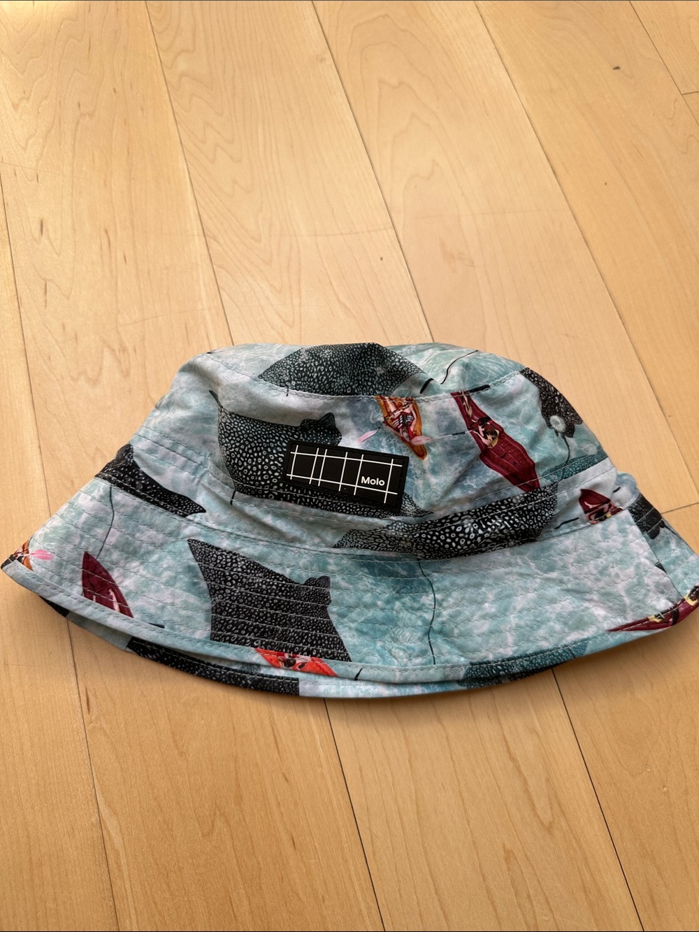 Molo Light Blue Surf Print Bucket Hat